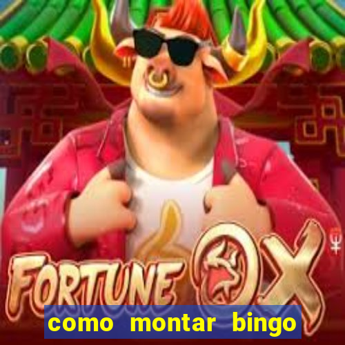 como montar bingo brinquedos toia